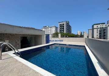 Casa em condomínio fechado com 3 quartos à venda na rua visconde de cayru, --, campo grande, santos por r$ 1.600.000