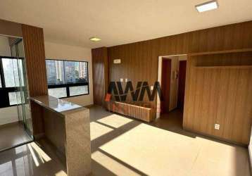 Apartamento com 2 quartos para alugar, 66 m² - setor pedro ludovico - goiânia/go