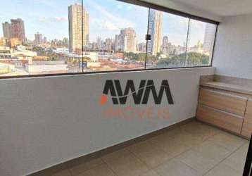 Apartamento com 1 quarto privativo para alugar, 48 m² por r$ 2.755/mês - setor marista - goiânia/go