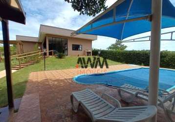 Chácara com 4 quartos à venda, 2010 m² por r$ 1.580.000 - zona rural - santo antônio de goiás/go