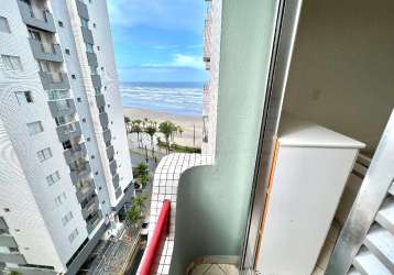 Apartamento de 2 dormitórios com vista para o mar e sacada – porteira fechada