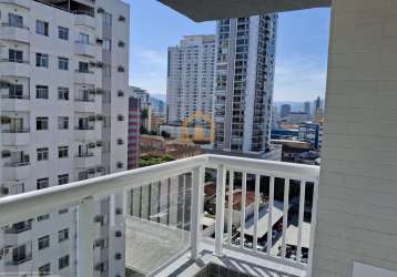 Apartamento com 1 dormitório à venda, 54 m² por r$ 636.000,00  boqueirão santos/sp