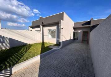 Casa para venda em araucária, passaúna, 2 dormitórios, 1 banheiro, 2 vagas