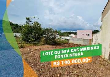 Terreno condomínio quinta das marinas 250m² ponta negra