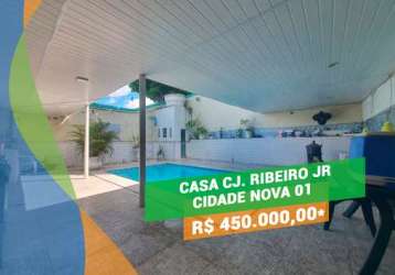 Casa c/ 3 suítes e piscina cj. ribeiro jr