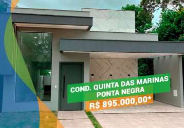 Cond quinta das marinas 3 suítes ponta negra