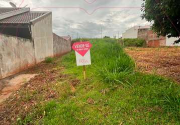 Terreno localizado no parque tóquio, em umuarama-pr.