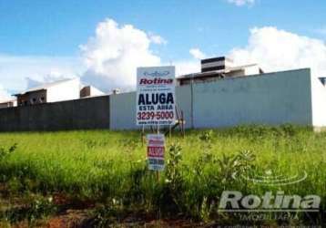 Terreno para alugar, alto umuarama - uberlândia/mg - rotina imobiliária