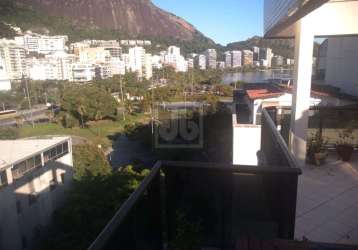 Cobertura com 1 quarto à venda na rua professor saldanha, lagoa, rio de janeiro, 97 m2 por r$ 1.500.000