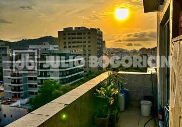 Cobertura com 2 quartos à venda na rua canavieiras, grajaú, rio de janeiro, 60 m2 por r$ 500.000