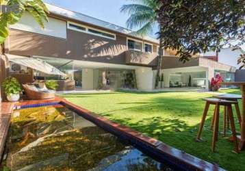 Belíssima casa no jardim itanhangá - casa barra da tijuca - 454m².