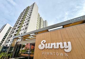 Apartamento no empreendimento sunny downtow próximo ao shopping boulevard