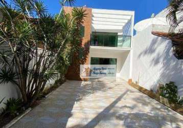 Casa com 4 dormitórios à venda, 140 m² por r$ 780.000,00 - palmeiras - cabo frio/rj