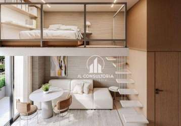 Loft com 1 dormitório à venda, 28 m² por r$ 354.714 - portão - curitiba/pr