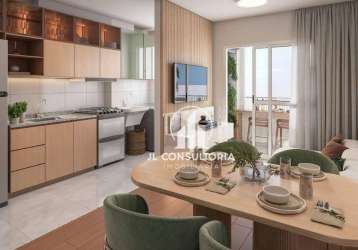 Apartamento com 2 dormitórios à venda, 44 m² por r$ 309.990 - pinheirinho - curitiba/pr