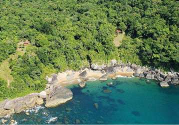 Praia do gato baía de castelhanos - ilhabela - sp. terreno lote à venda praia do gato ilhabela, área 216.079 m², casa com 1 quarto e vista para o mar em frente a praia do gato ilhabela -sp