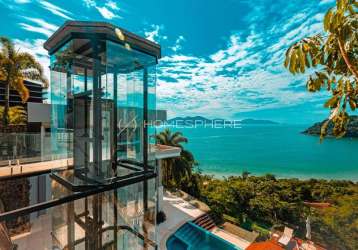 Imóveis à venda em praia vermelha do sul, ubatuba - sp. casa de condomínio à venda em praia vermelha do sul, vista para o mar, 4 suítes, 1200 m², elevador, piscina, área gourmet e 12 vagas