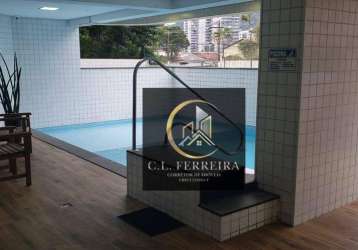 Apartamento com 2 dormitórios à venda, 86 m² por r$ 560.000 - canto do forte - praia grande/sp