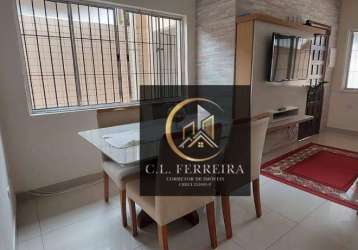 Casa geminada térrea com 2 dormitórios à venda, 85 m² por r$ 485.000 - aviação - praia grande/sp