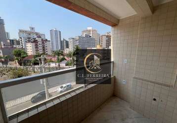 Apartamento com 2 dormitórios à venda, 52 m² por r$ 350.000,00 - caiçara - praia grande/sp