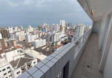 Cobertura duplex nova à venda 3 dormitórios espaço gourmet com churrasqueira à carvão piscina 3 vagas privativas pagamento facilitado canto do forte