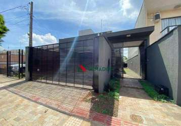 Sobrado design exclusivo com 3 dormitórios à venda, 191 m² por r$ 790.000 - vila morangueira - maringá/pr
