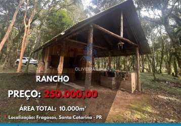 Rancho à venda no bairro fragosos - concórdia/sc