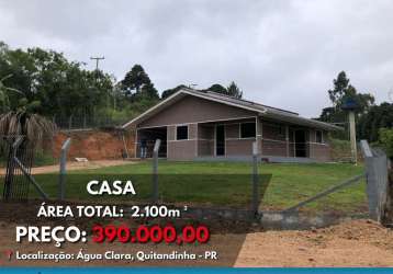 Casa à venda no bairro zona rural - quitandinha/pr