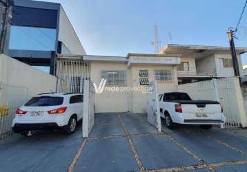 Casa comercial com 1 sala à venda na rua germânia, 825, bonfim, campinas, 377 m2 por r$ 850.000