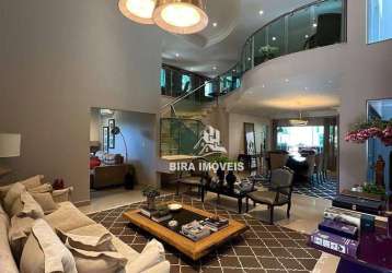 Casa com 4 dormitórios à venda, 418 m² por r$ 3.300.000,00 - flamboyant residencial park - uberaba/mg