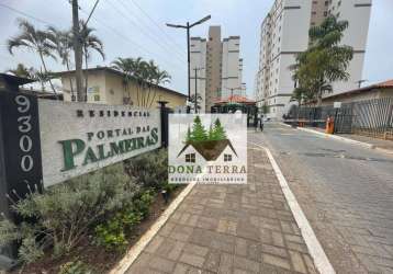 Apartamento com 3 dormitórios para alugar, 68 m² por r$ 2.846,00/mês - condominio portal das palmeiras - jundiaí/sp