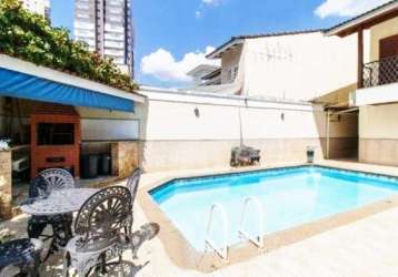 Casa mobiliada com piscina, 4 dormitórios, 3 suites, 6 vagas, vila rosália