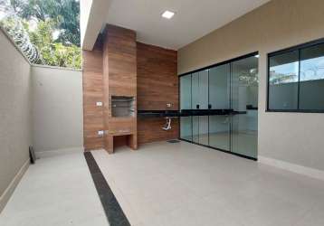 Linda casa nova 3 quartos sendo 1 suite com varanda gourmet pronta para financiar