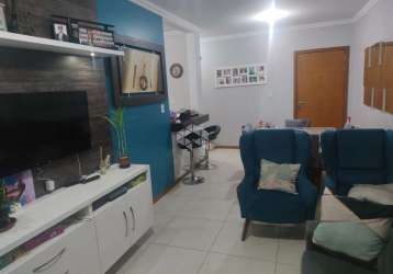 Apartamento à venda com 02 dormitórios, sendo um suíte, sacada e churrasqueira, no bairro camobi em santa maria.