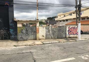 Terreno de esquina com 10 m² de frente por 31 m² de fundos.