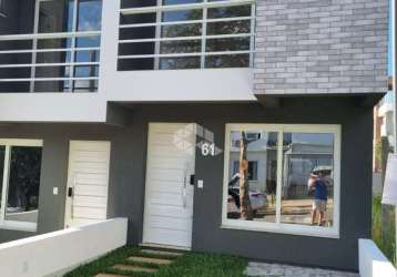 Casa em condomínio fechado com 3 quartos à venda na rua cônego aleixo, 5105, guarujá, porto alegre, 121 m2 por r$ 455.000