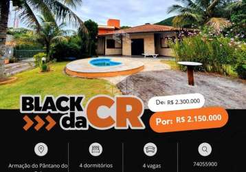 Casa + edícula à venda, total 340 m² por r$ 2.300.000,00 - armação - florianópolis/sc