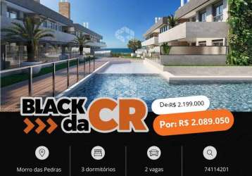 Apartamento vista mar com 176 m² no iconic home &amp; resort, 3 quartos/dormitórios (suites) à venda por r$ 2.199.000 - morro das pedras