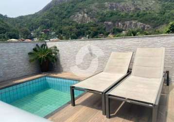 Cobertura com 4 quartos à venda, 240 m² por r$ 1.500.000,00 - itacoatiara - niterói/rj