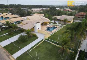 Casa com 4 dormitórios, piscina e campo de futebol - bougainvillee v - peruíbe/sp