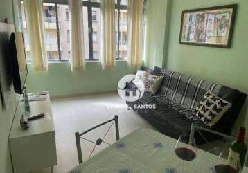 Apartamento à venda, 45 m² por r$ 370.000,00 - embaré - santos/sp