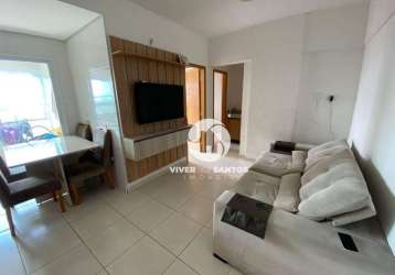 Apartamento com 2 dormitórios, 52 m² - venda por r$ 495.000,00 ou aluguel por r$ 3.498,00/mês - macuco - santos/sp