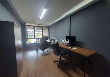 Andar corporativo para alugar, 250 m² por r$ 20.000/mês - rua carlos machado - barra da tijuca - rio de janeiro/rj