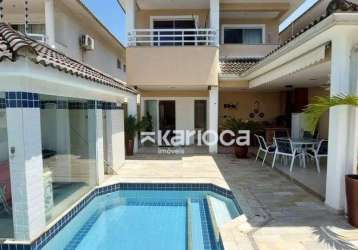 Casa com 4 dormitórios à venda, 257 m² por r$ 2.000.000,00 - recreio dos bandeirantes - rio de janeiro/rj