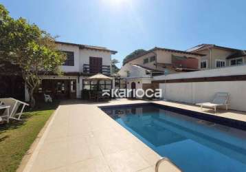 Casa no  condomínio vivendas do bosque,  com 4 quartos e com piscina, 430m² na barra da tijuca, rio de janeiro