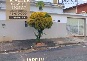 Casa térrea de 120m² à venda no jardim nova europa, limeira -sp.