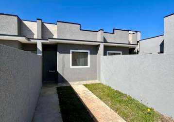 Casa em condomínio fechado com 2 quartos à venda na rua irene rosseto, 66, campo de santana, curitiba, 39 m2 por r$ 220.000