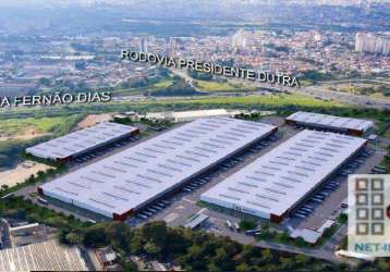 Galpão – centro logístico (12.731,51m²). localização estratégica das rodovias fernão dias com a presidente dutra