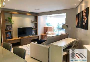 Vendo - excelente apartamento mobiliado no morumbi com 59m2.