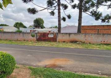 Terreno para venda em guarapuava, bonsucesso